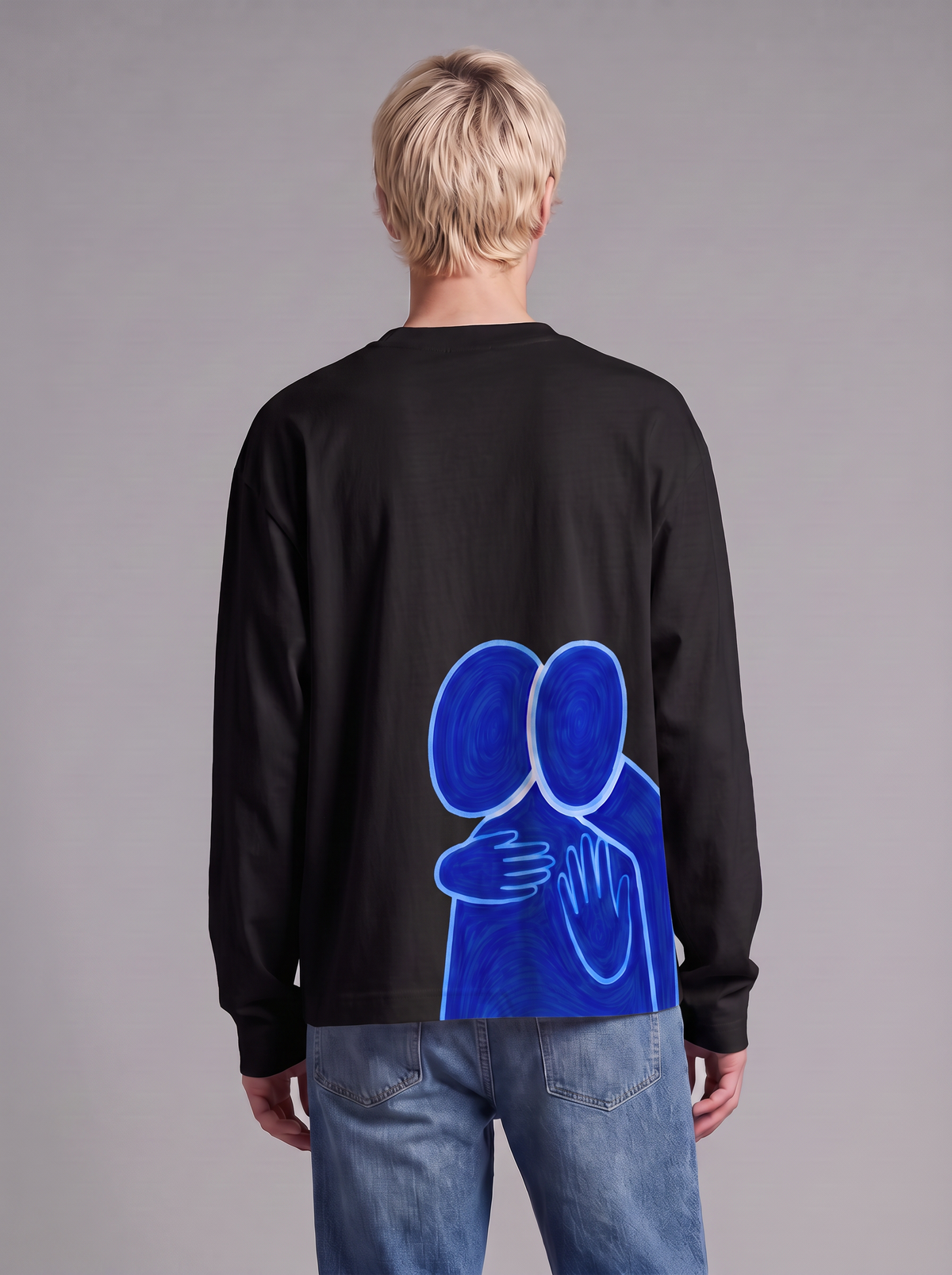 Art black Longsleeve timeless — back
