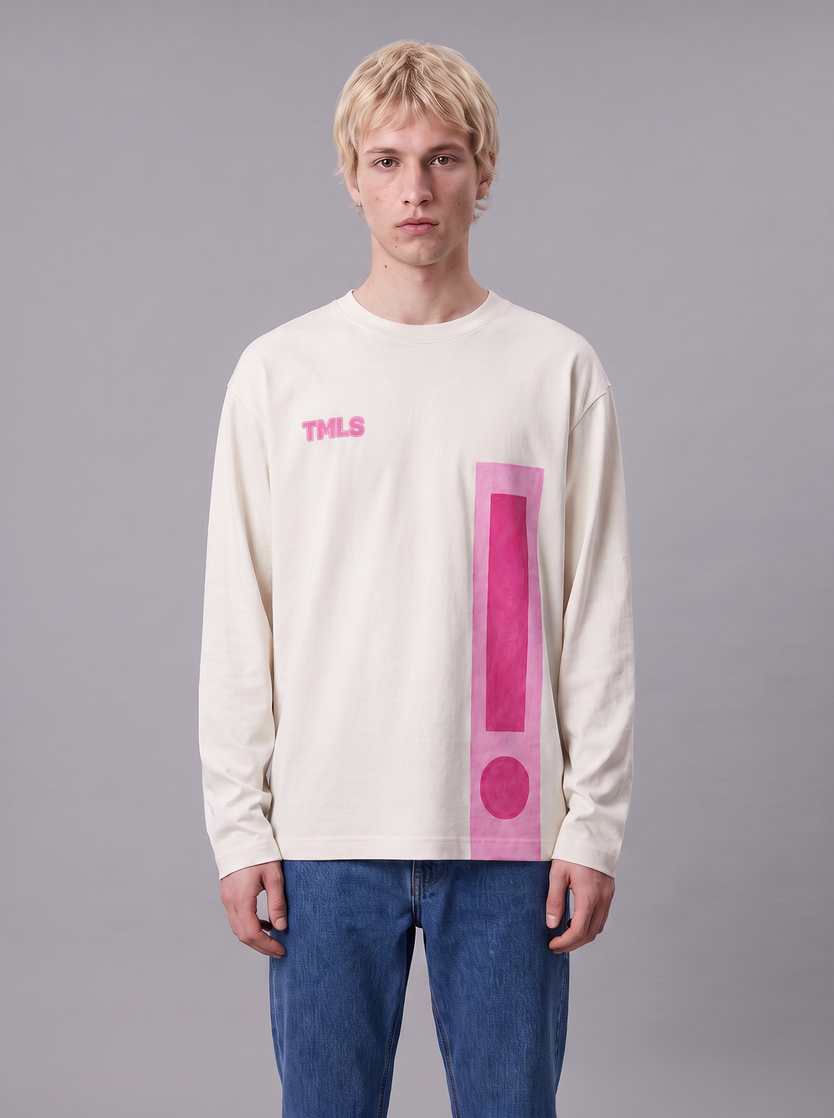 Art Roze Longsleeve White — front