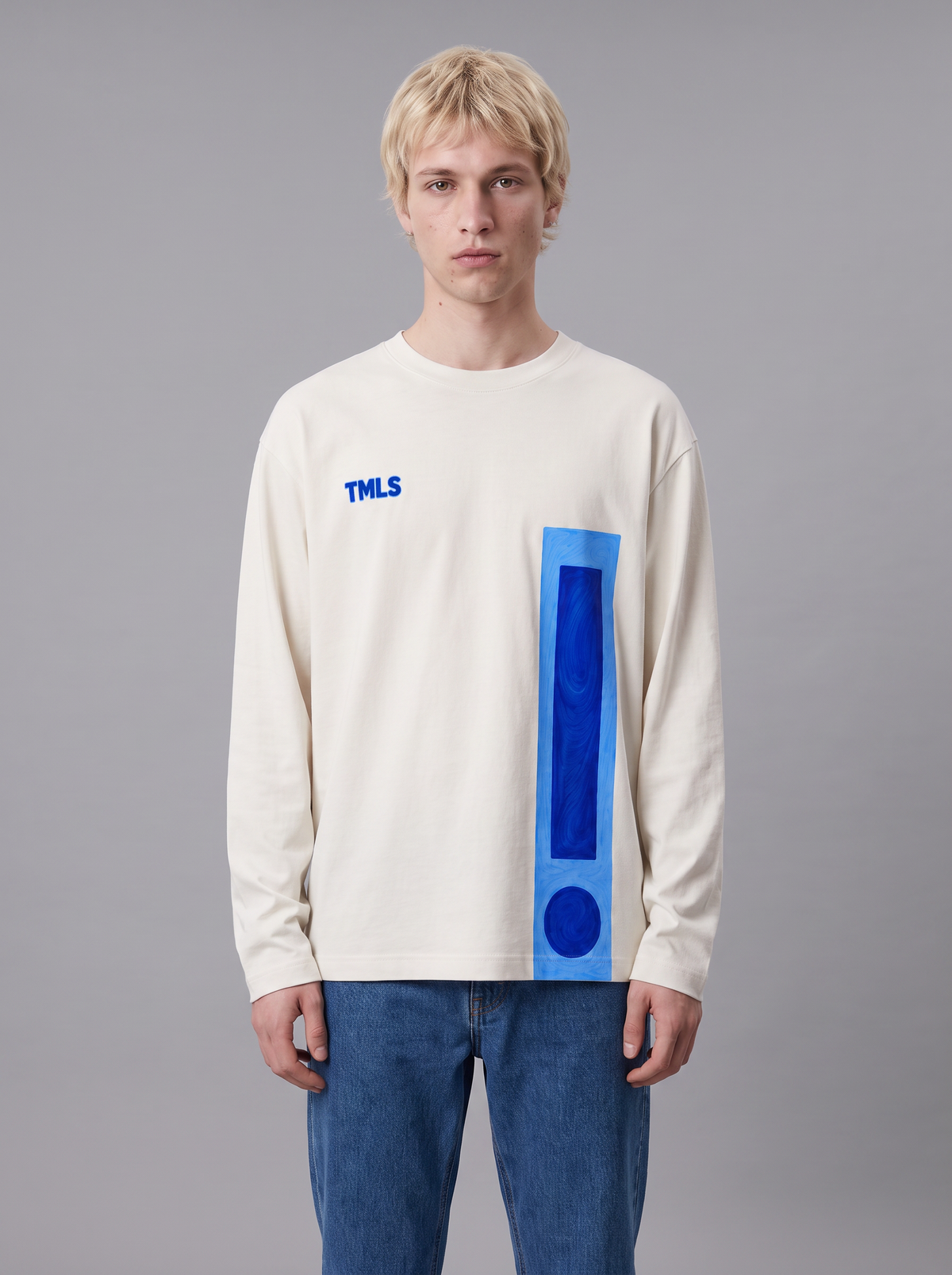Art broken white Longsleeve Timeless — front